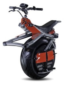 Self balancing single wheeled scooter