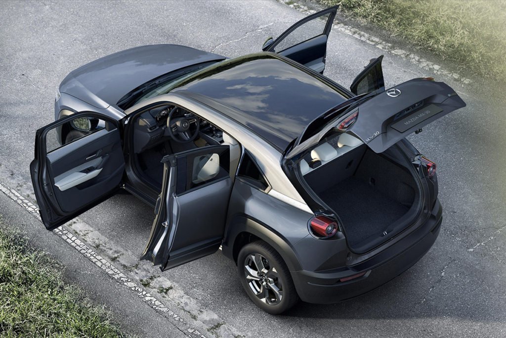 Mazda MX30 - Mazda goes electric with suicide doors