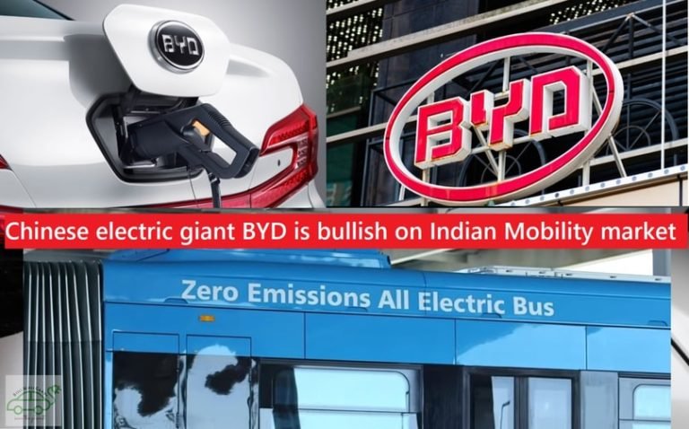 Chinese electric giant BYD is bullish on Indian Mobility market