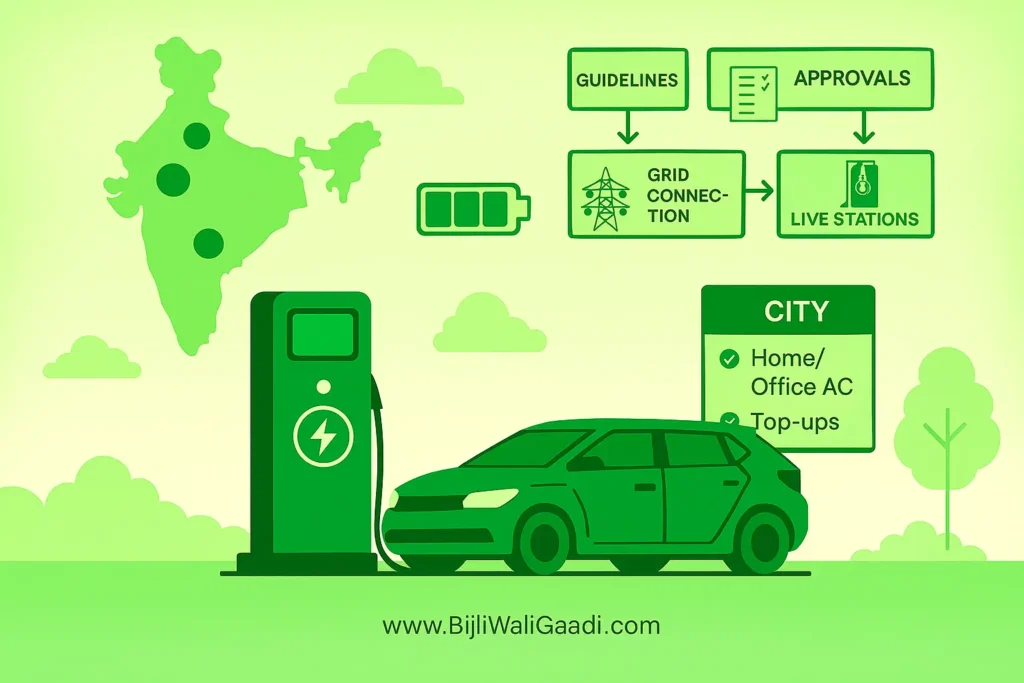 EV Charging In India 2026 Fast And Slow Charger Insights India EV Charging Ecosystem - Visual Overview 2026