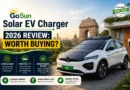 GoSun Solar EV Charger review 2026 on electric SUV in India with solar roof charging system