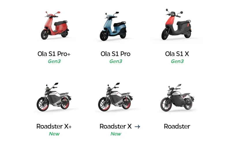 OLA Electric Scooter and Bike