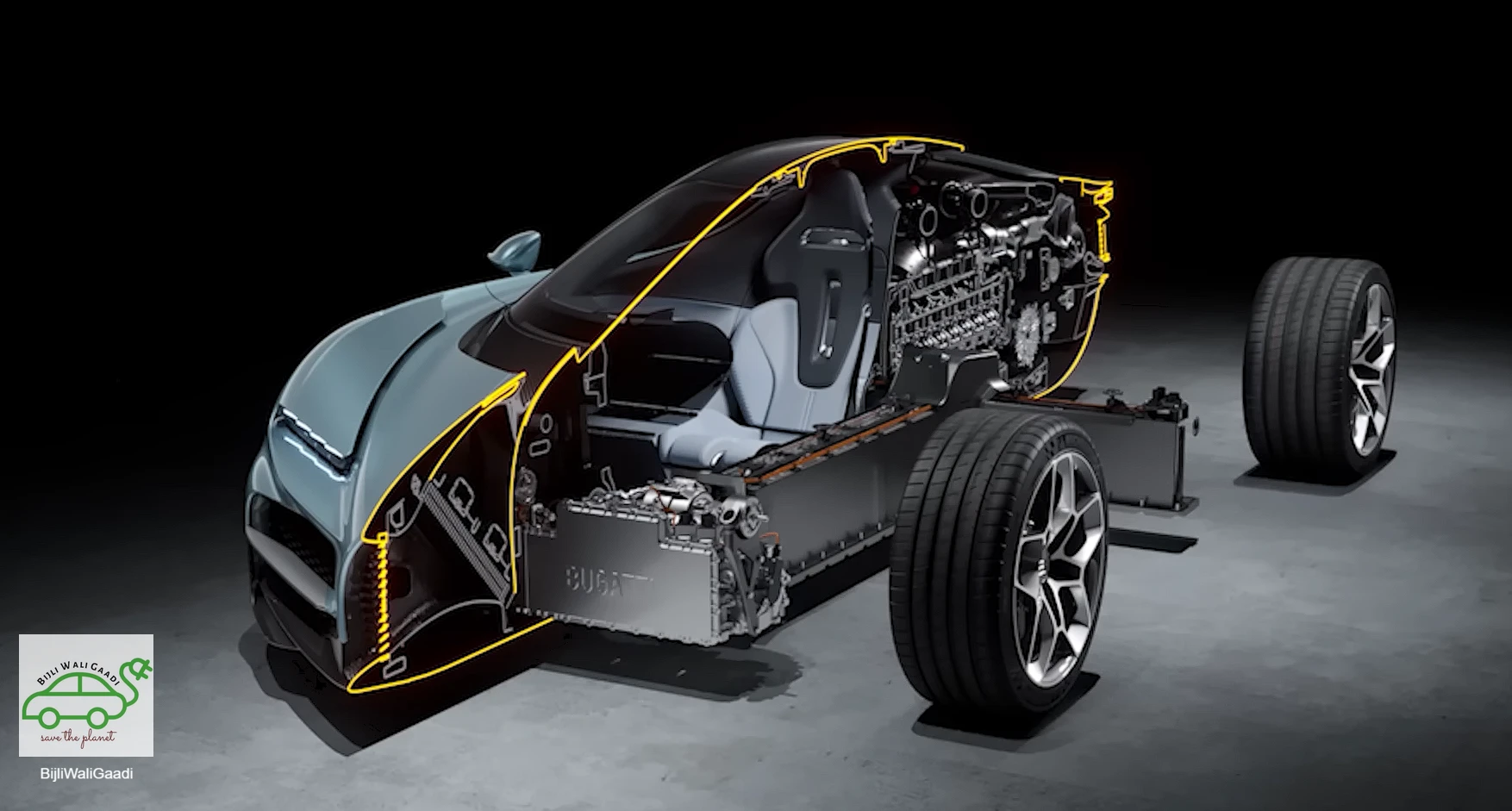 Bugatti Tourbillon cut section