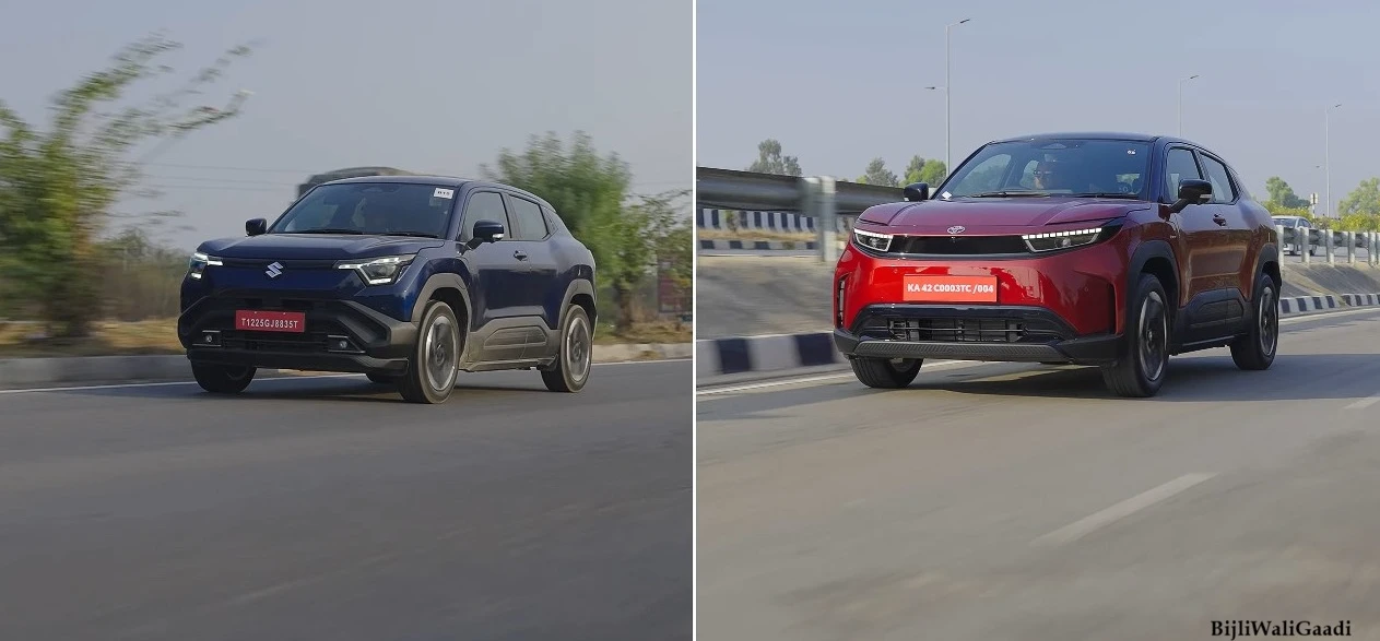 Toyota Ebella vs Suzuki e-Vitara comparison by BijliWaliGaadi