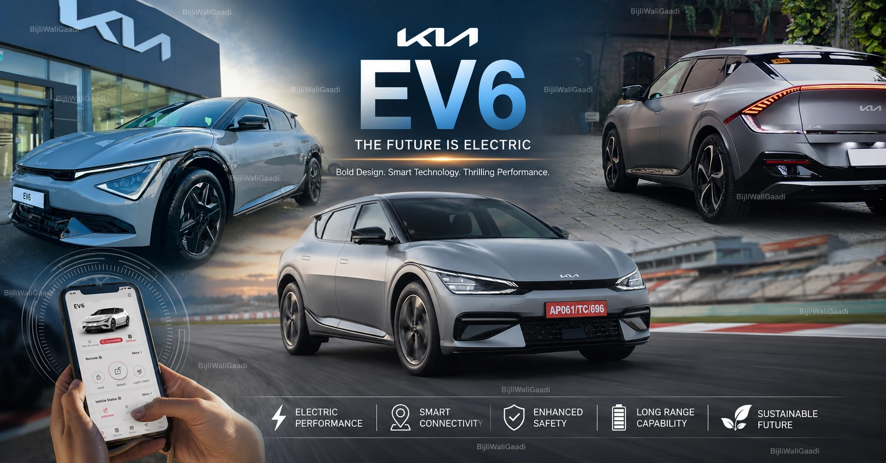 Kia EV6 2026 showcased with futuristic design
