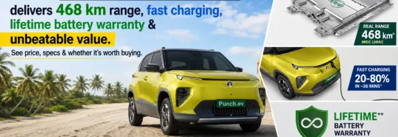 Tata Punch EV 2026 electric SUV with 468 km range and fast charging feature