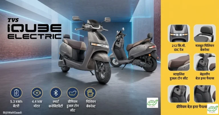 TVS iQube ST 5.3 kWh electric scooter front profile review