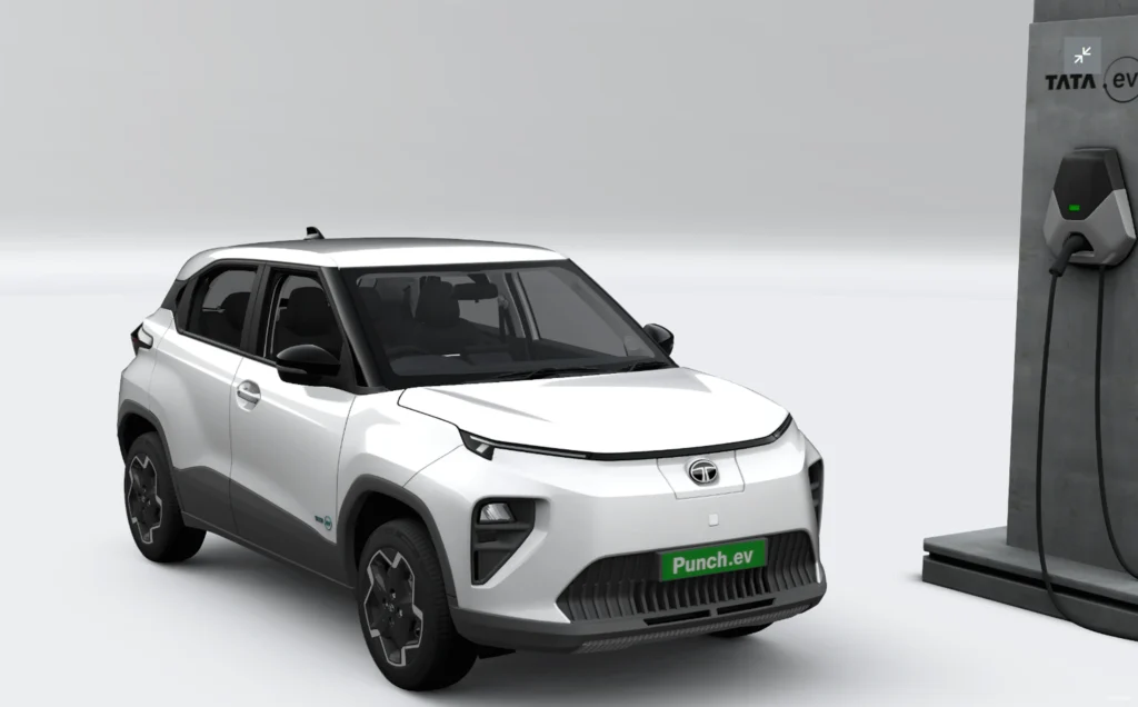 Tata Punch EV variants Smart Adventure Empowered with ex showroom price and side profile comparison