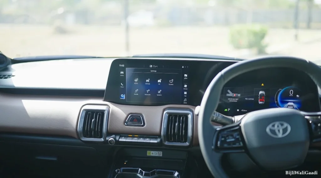 Toyota Electric SUV (Ebella) dashboard