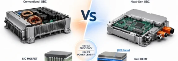 GaN vs SiC EV Onboard Charger Comparison: Why GaN Delivers Higher Efficiency and Power Density