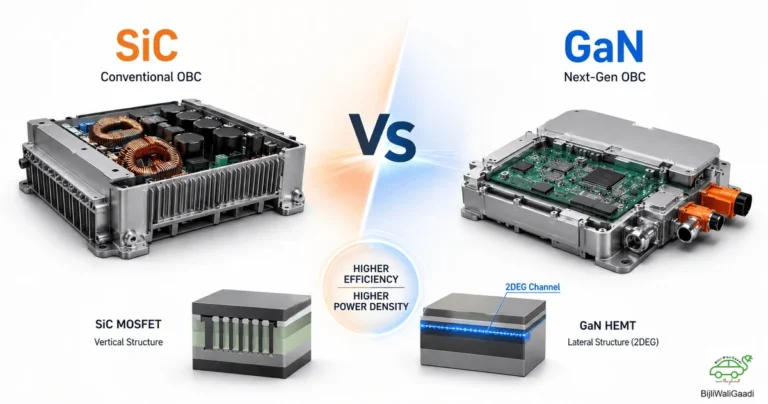 GaN vs SiC EV Onboard Charger Comparison: Why GaN Delivers Higher Efficiency and Power Density