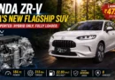 Honda ZR-V India featured image showing the white Honda ZR-V e:HEV SUV alongside its advanced 2.0-litre dual-motor hybrid powertrain, highlighting Honda's strong hybrid technology launched in India.