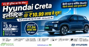 हुंडई क्रेटा इलेक्ट्रिक BaaS सिर्फ ₹10.99 लाख में: क्या बैटरी सब्सक्रिप्शन छोटे शहरों के लिए सबसे समझदारी भरा सौदा है?