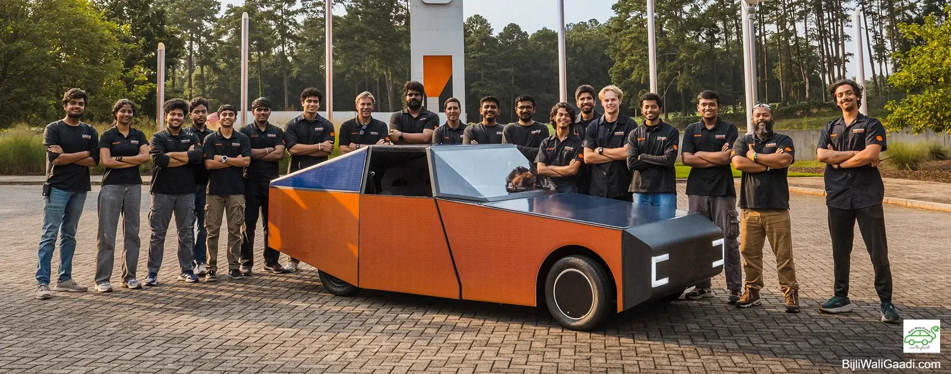 Group photo of the Clemson University automotive engineering graduate students who built the Deep Orange 17 prototype.
