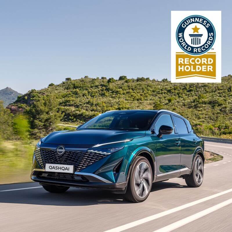 Nissan Qashqai Travels 1,980 km on One Tank to Set New Guinness World Record