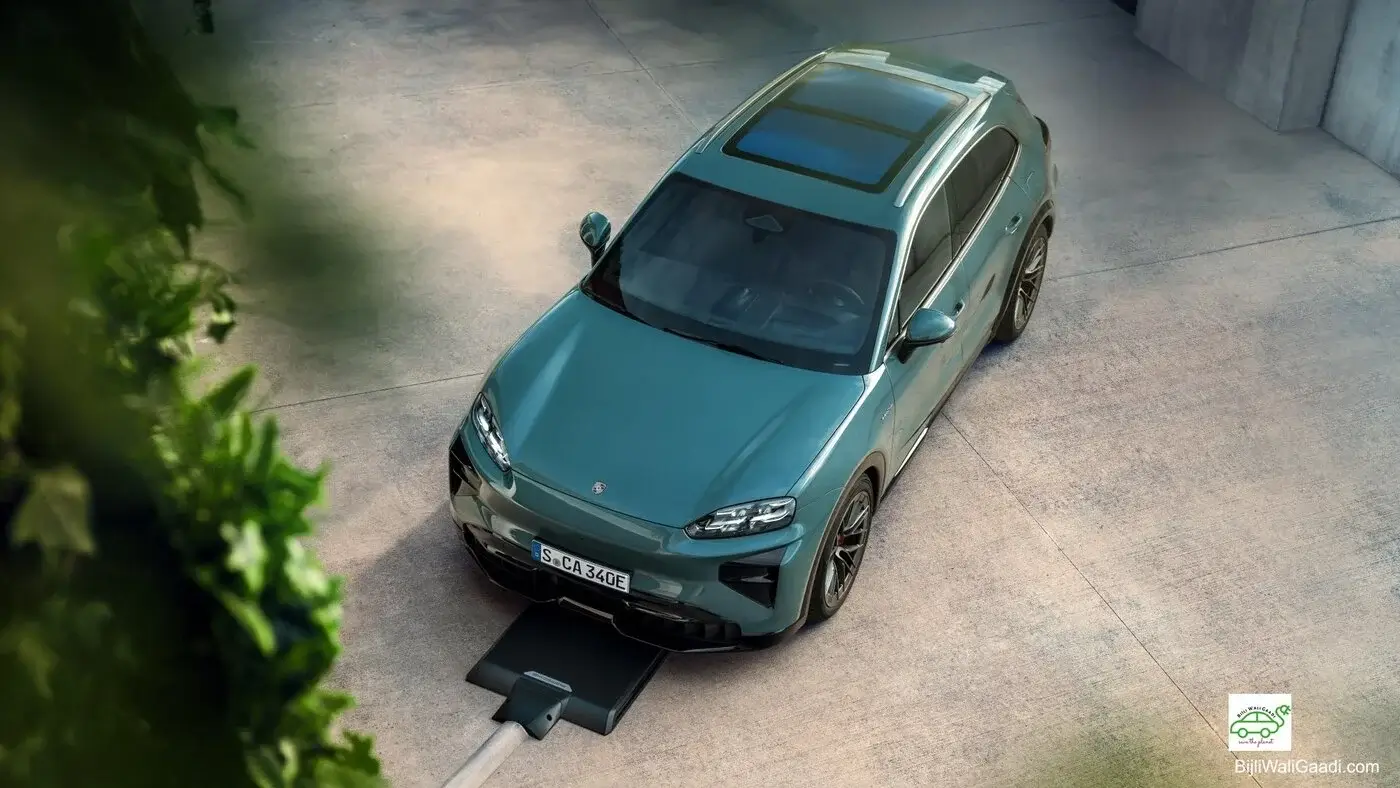 The Cayenne Electric is the first Porsche offered with optional Porsche Wireless Charging, an 11 kW inductive setup built around a compact floor plate.