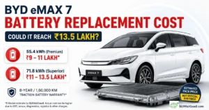 BYD eMAX 7 Battery Replacement Cost: Could It Reach ₹13.5 Lakh?