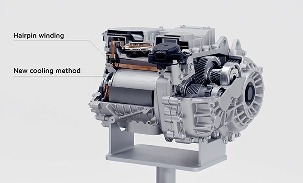 The E-GMP electric motor of Hyundai Motor Group boasts high performance and efficiency based on multiple technologies
