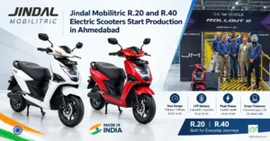 Jindal Mobilitric R.20 and R.40 Electric Scooters Start Production in Ahmedabad