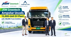 JSW Greentech Ampstar: New Commercial EV Brand with 100,000-Truck Vision