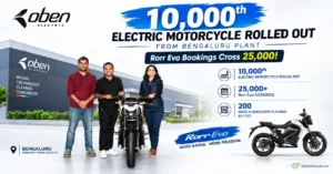 10,000th Rollout & 2,500+ Bookings: India’s Only LFP Electric Bike Marks a Major Milestone