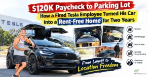 From $120K Paycheck to Parking Lot: How a Fired Tesla Employee Turned His Car Into a Rent-Free Home for Two Years