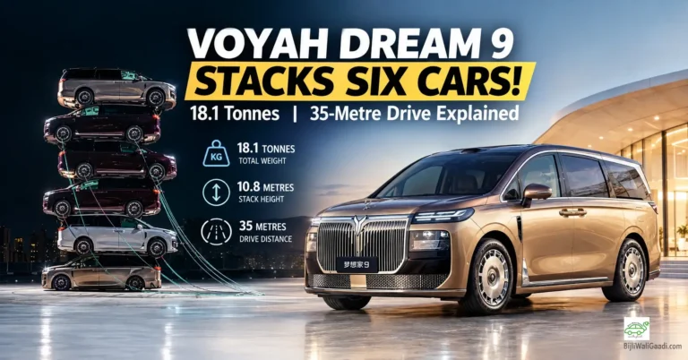 VOYAH DREAM 9 six-car stack carrying 18.1 tonnes during 35-metre drive challenge