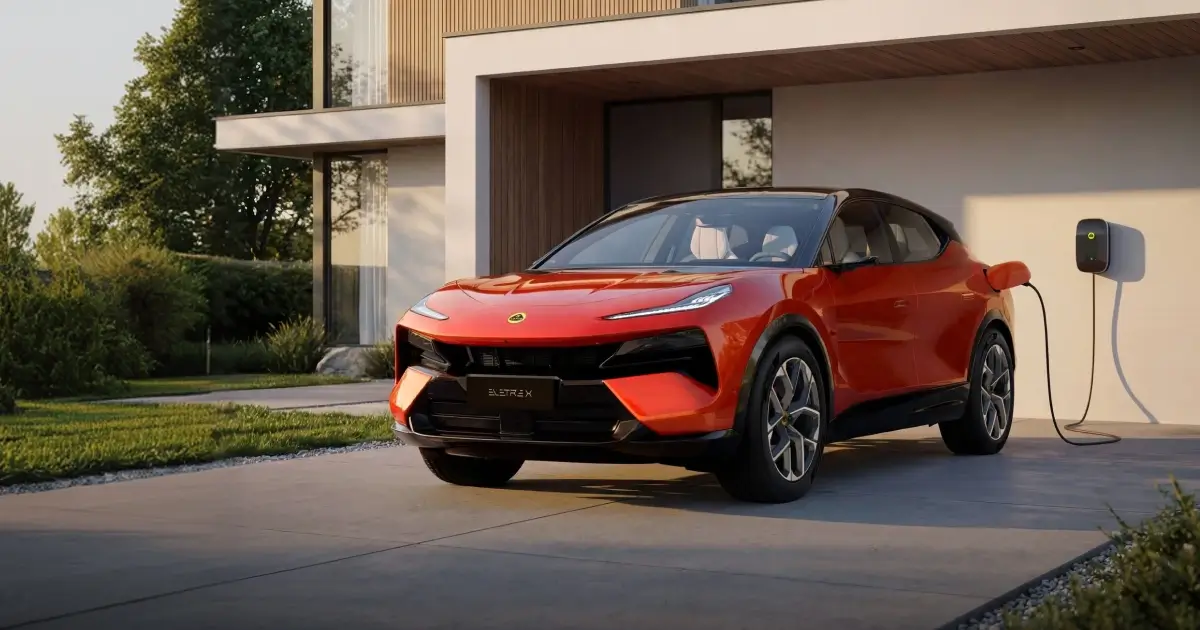 Lotus Eletre X charging using 11 kW AC charger at Home