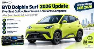 BYD Dolphin Surf Gets a Five-Seat Option, Bigger Screen and Steering-Column Gear Stalk for 2026