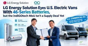 LG Energy Solution Eyes U.S. Electric Vans With 46-Series Batteries, but the indiGOtech MoU Isn’t a Supply Deal Yet
