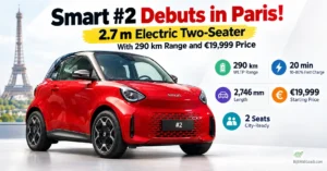 Smart #2 Debuts in Paris: 2.7 m Electric Two-Seater With 290 km Range and €19,999 Price