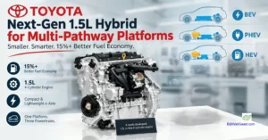 Toyota Develops Next-Gen 1.5L Hybrid for Multi-Pathway Platforms, Targets 15%+ Better Fuel Economy